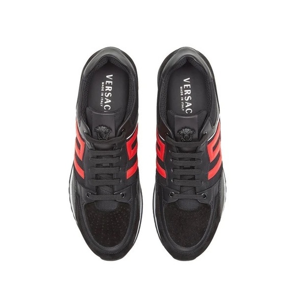 VERSACE Greek Key Contrast Running Shoes (Size: 9) - Picture 2 of 3